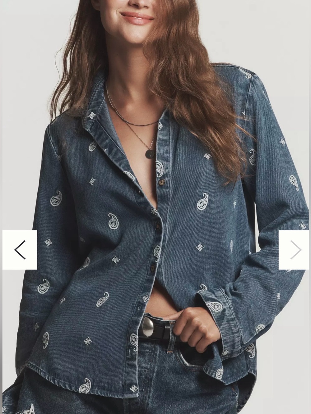 Anthropologie Cloth & Stone Chambray
Buttondown Shirt